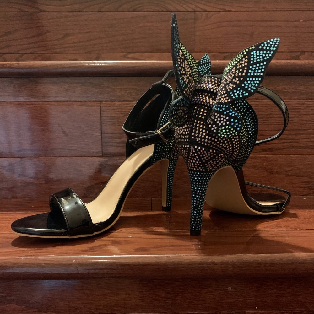 Butterfly High Heel Sandals Sz 6.5